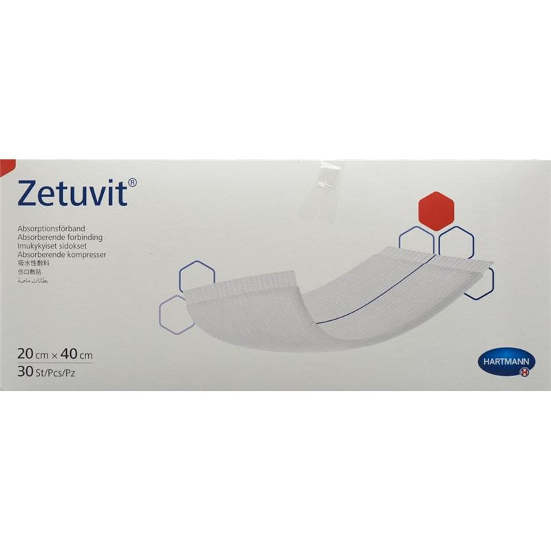 ZETUVIT Absorptionsverband 20x40cm 30 Stk