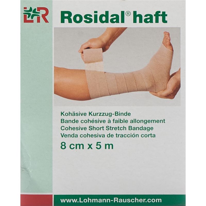ROSIDAL haft kohäsive Kurzzugbinde 8cmx5m