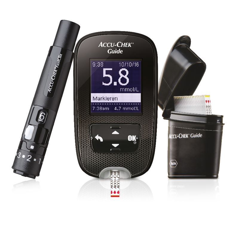 ACCU-CHEK GUIDE Set mmol/l inkl 1x10 Tests