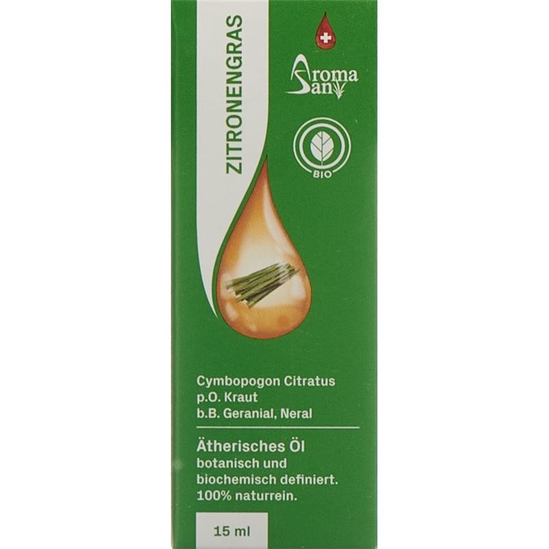 AROMASAN Zitronengras Äth/Öl Schachtel Bio 15 ml