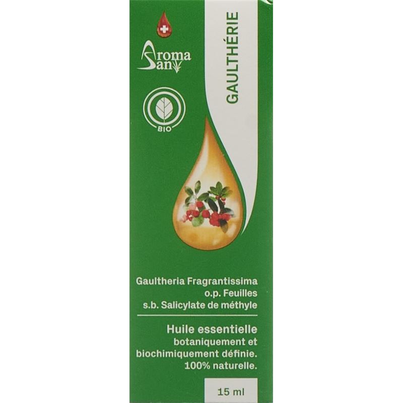 AROMASAN Wintergrün Äth/Öl in Schachtel Bio 15 ml