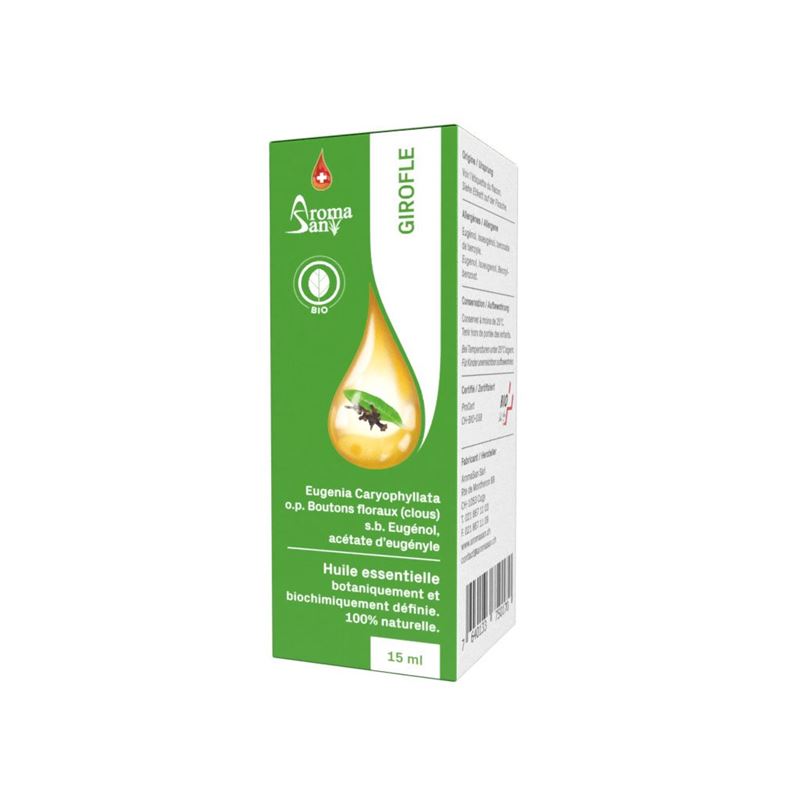 AROMASAN Gewürznelke Äth/Öl in Schachtel Bio 15 ml