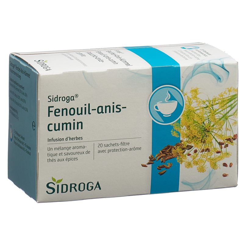 SIDROGA Fenchel Anis Kümmel 20 Btl 2 g