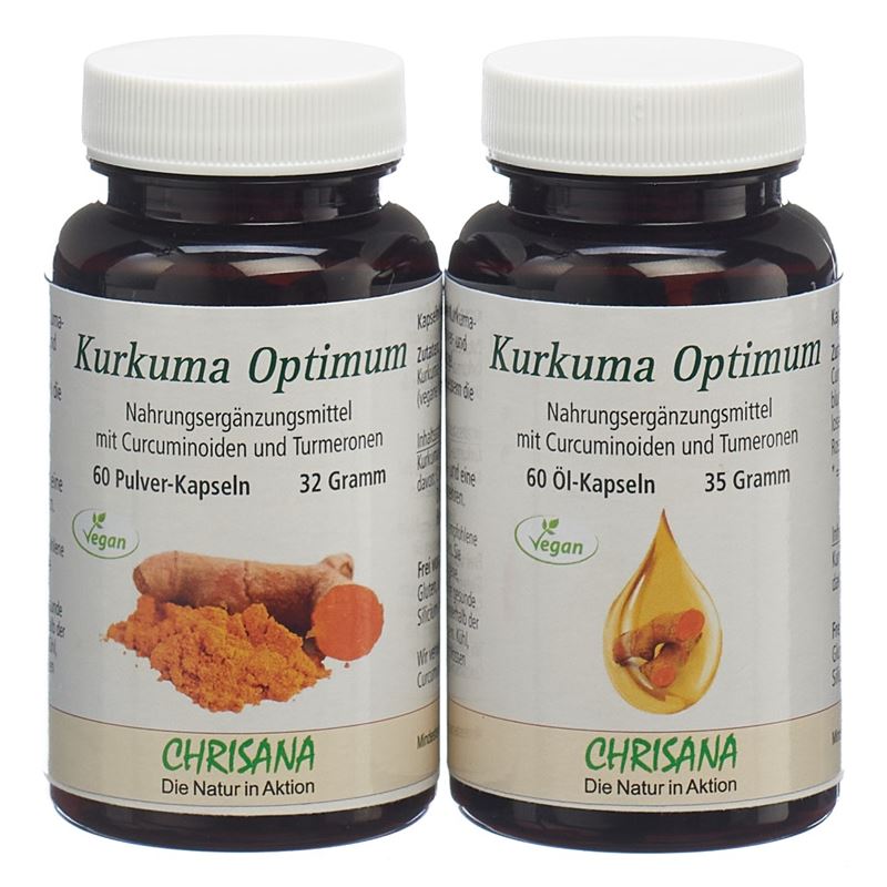 CHRISANA Kurkuma Optimum Kaps 2 x 60 Stk