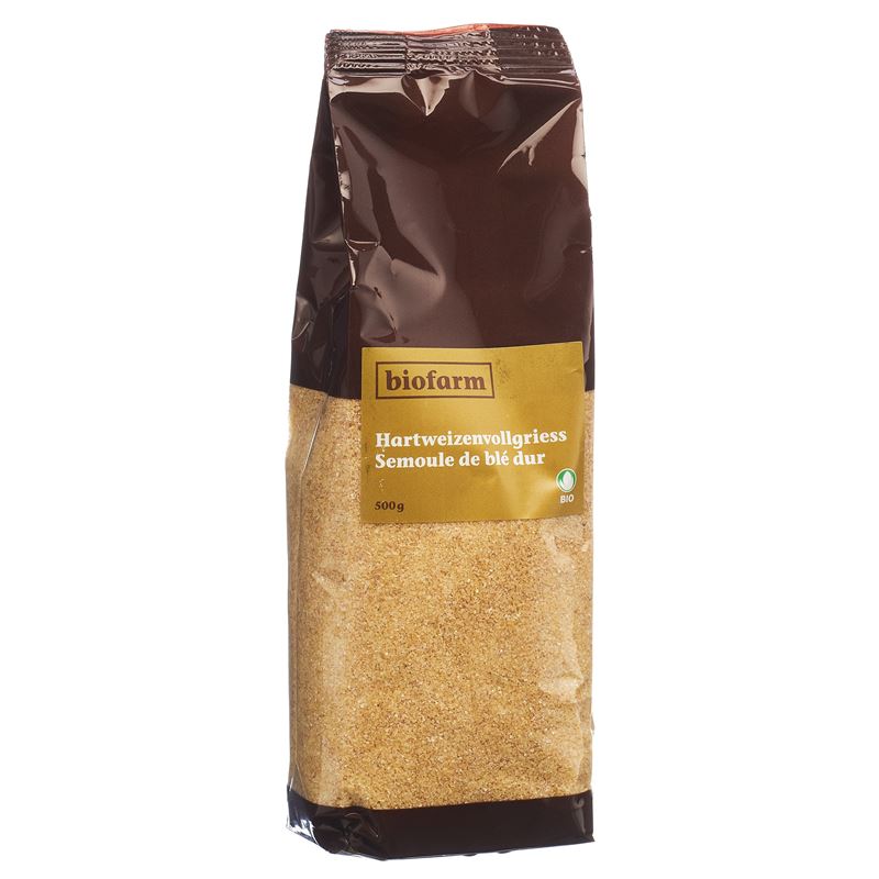BIOFARM Hartweizenvollgriess Knospe Btl 500 g