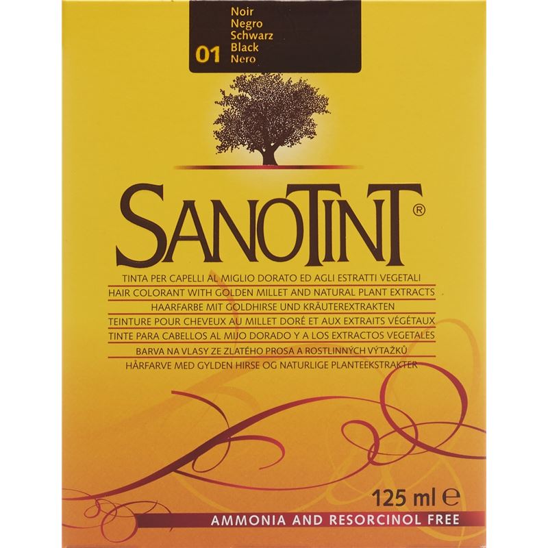 SANOTINT Haarfarbe 01 schwarz