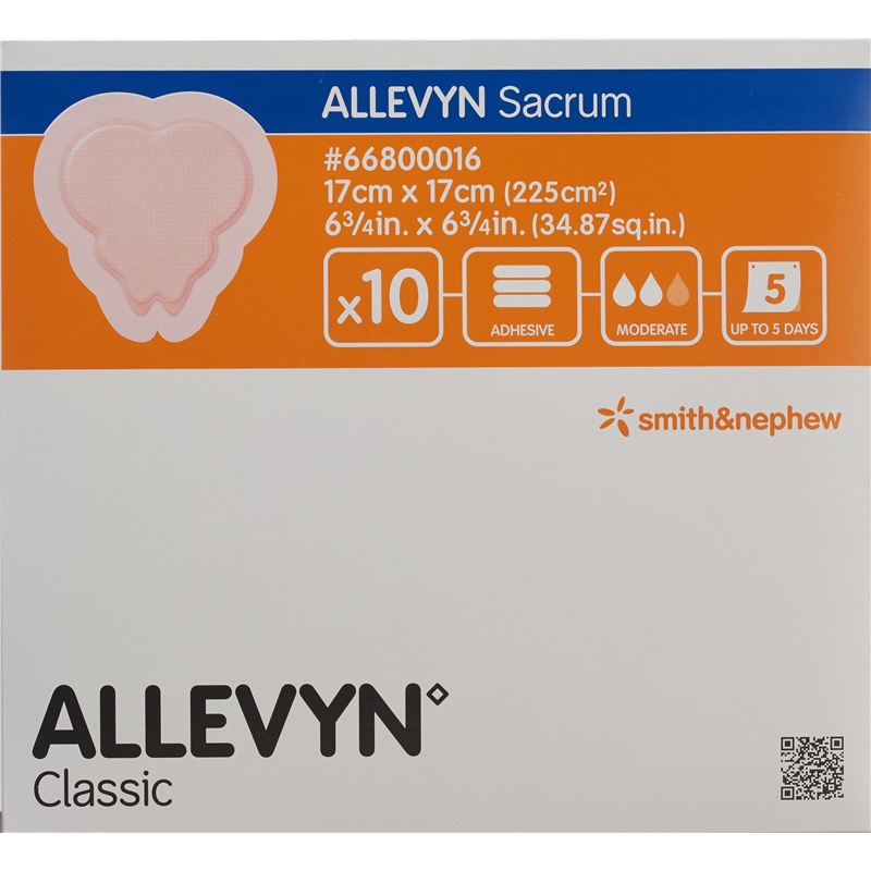 ALLEVYN ADH SACRUM Wundverband 17x17cm 10 Stk