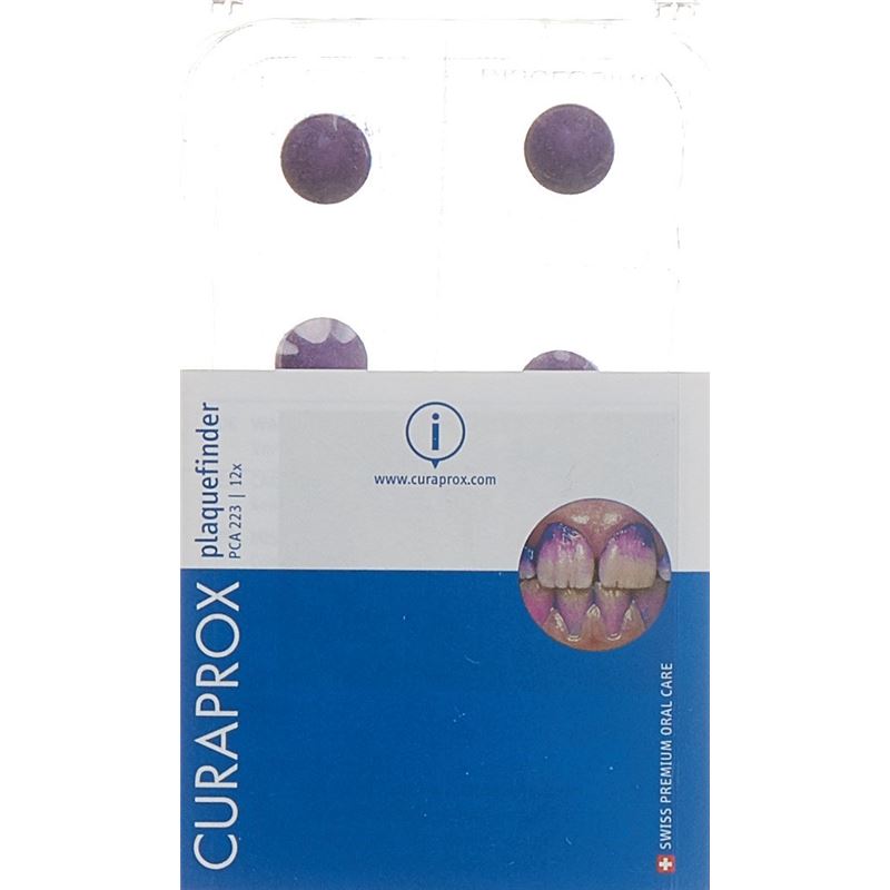 CURAPROX PCA 223 Plaquesearch Anfärbetabl 12 Stk