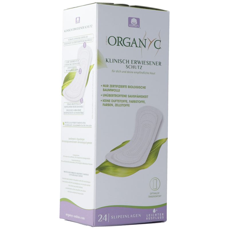 ORGANYC Slipeinlagen extra dünn light flow 24 Stk