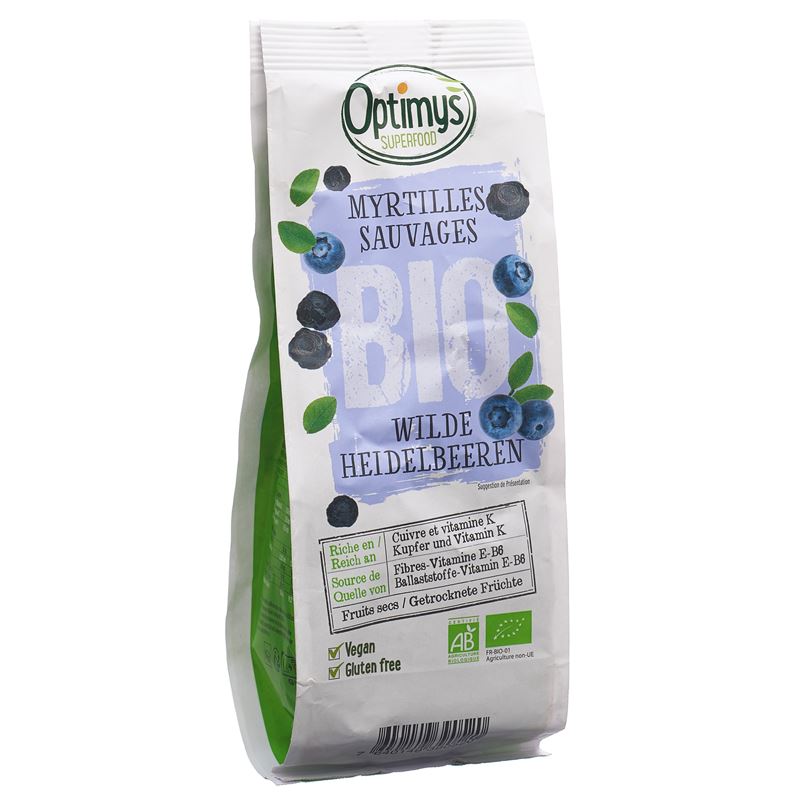 OPTIMYS Heidelbeeren wild Bio 180 g