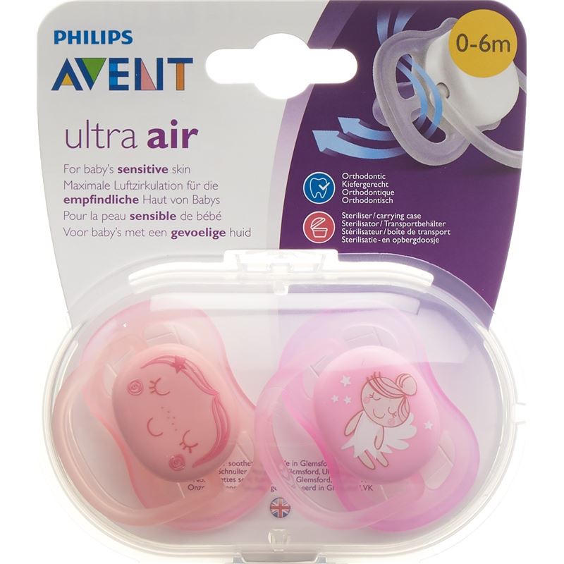 AVENT PHILIPS Schnul ultra air 0-6M Eng Mäd 2 Stk