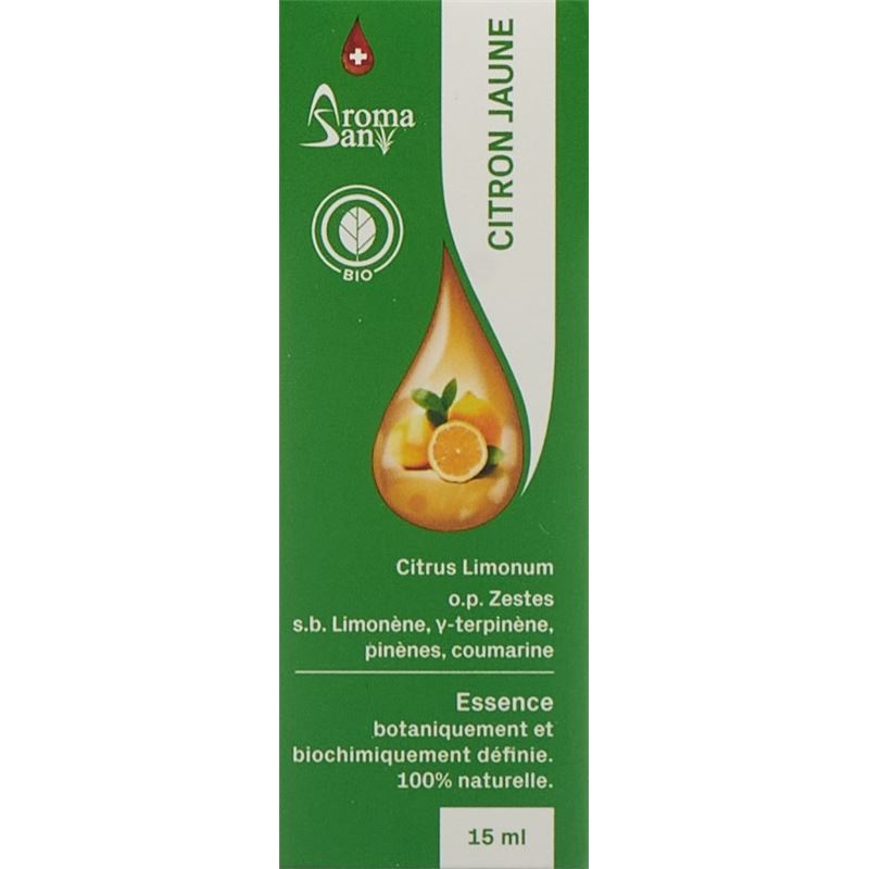 AROMASAN Zitrone Äth/Öl in Schachtel Bio 15 ml