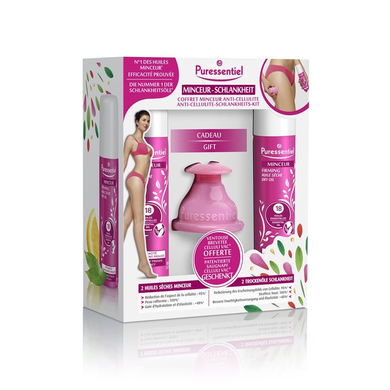 PURESSENTIEL Box Schlankheit Saugnapf + 2 Öl