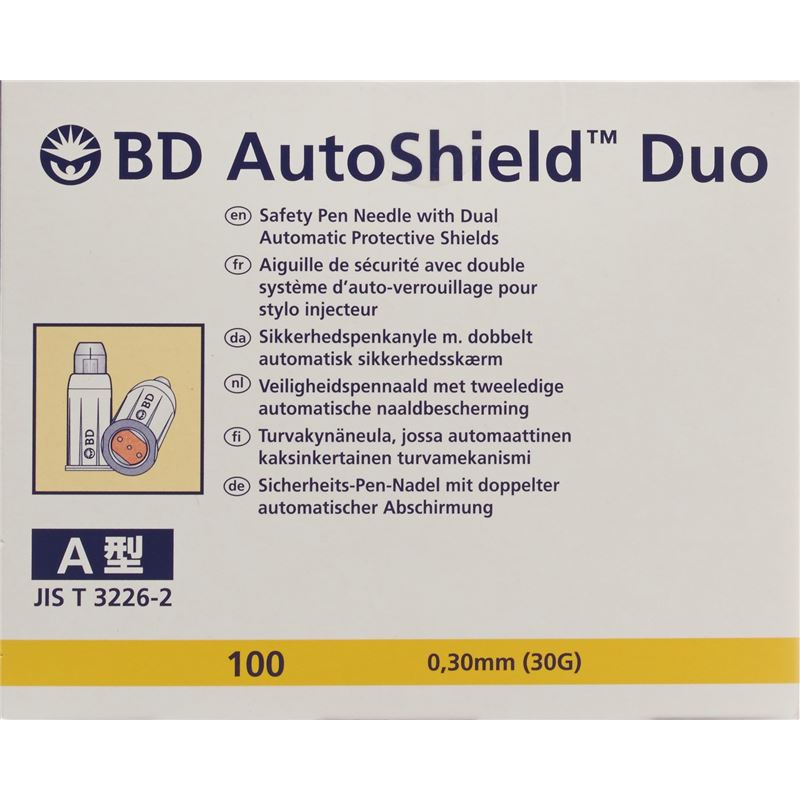 BD AUTOSHIELD DUO Sicherheit-Pen-Nadel 8mm 100 Stk