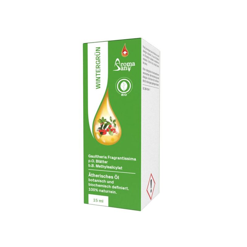 AROMASAN Wintergrün Äth/Öl in Schachtel Bio 15 ml