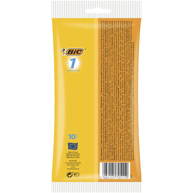 BIC 1 Sensitive 1-Klingenrasierer 10 Stk