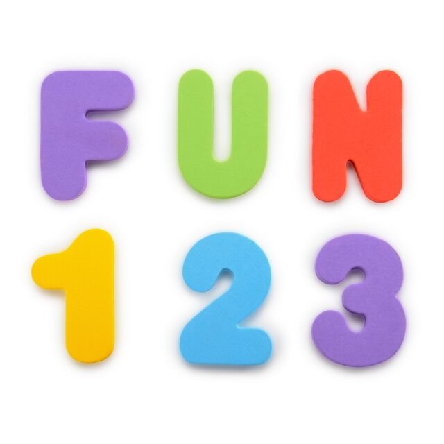 MUNCHKIN Bade Buchstaben & Zahlen 36 Stk