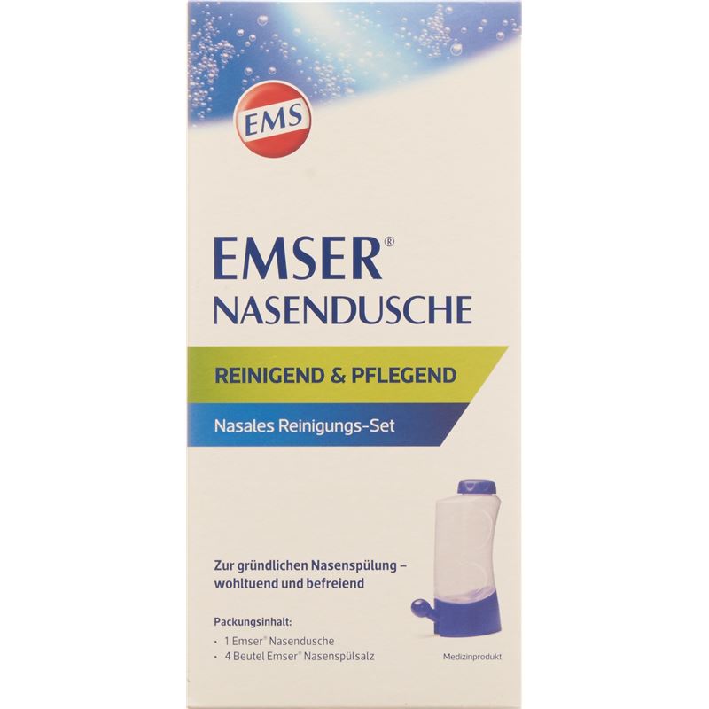 EMSER Nasendusche + 4 Btl Nasenspülsalz