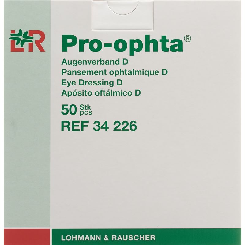 PRO OPHTA D Augenverband lichtdicht hautf 50 Stk
