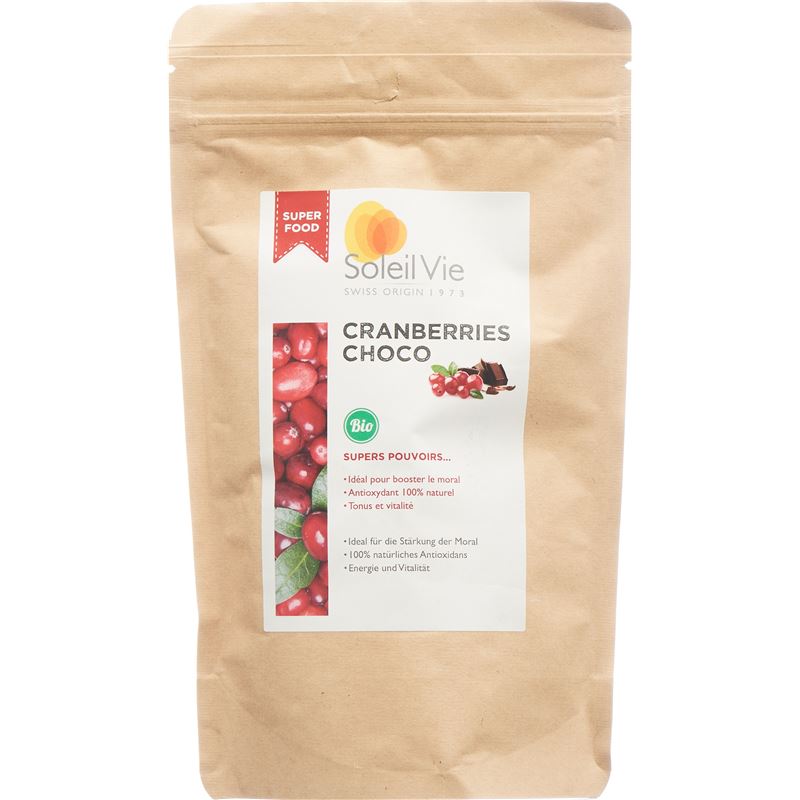 SOLEIL VIE Cranberries Choco Bio 110 g