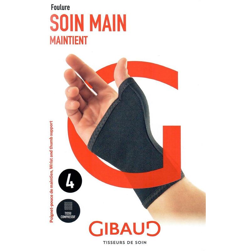 GIBAUD Handgelenk-Daumenbandage anatom Gr2 16-17cm