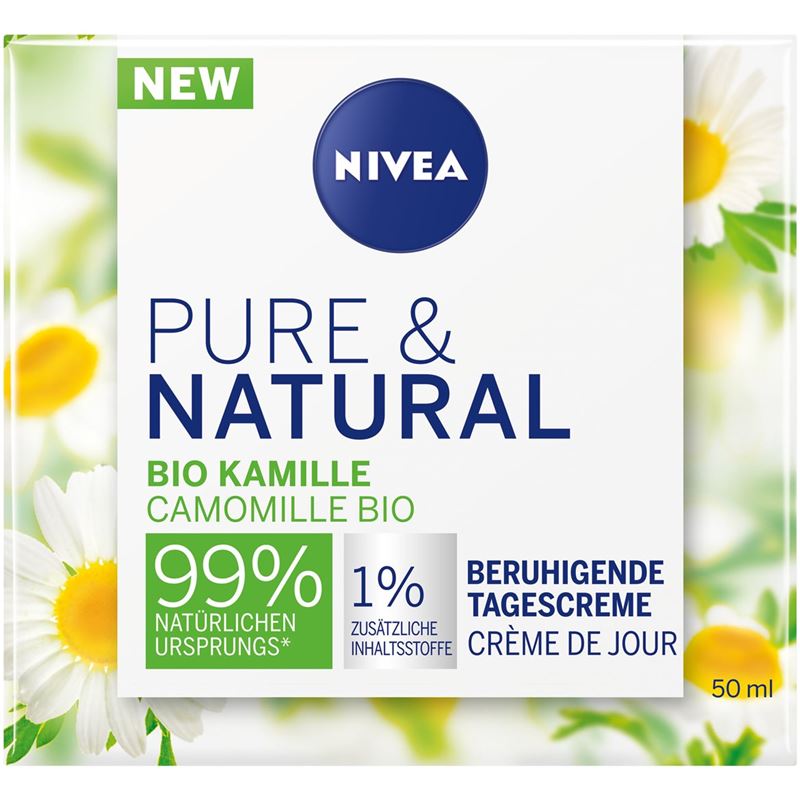 NIVEA Pure & Natural Sens Tagescreme Kam Bio 50 ml