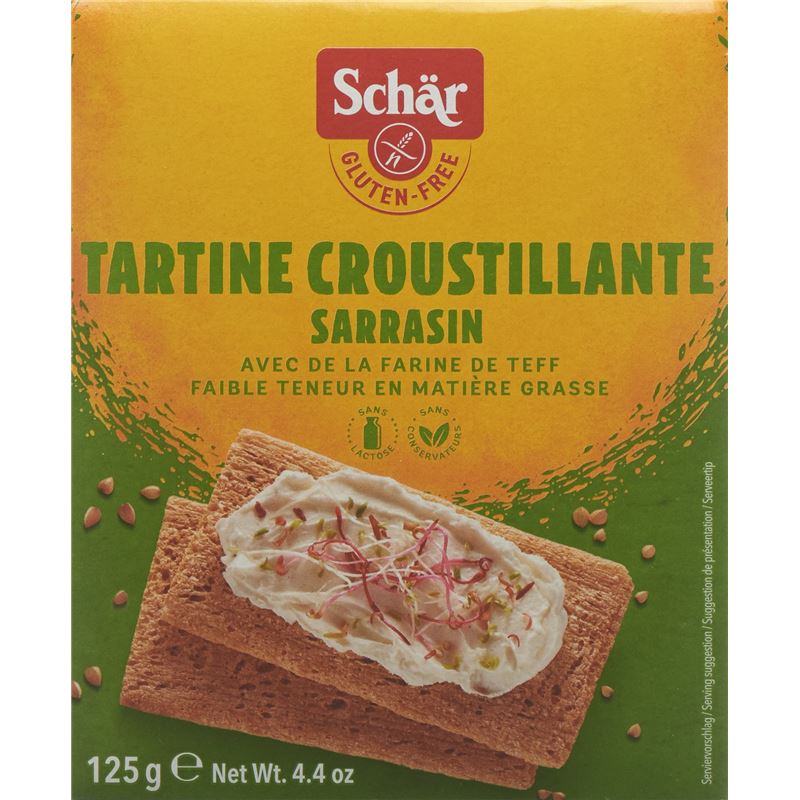 SCHÄR Knusperbrot dunkel glutenfrei 125 g