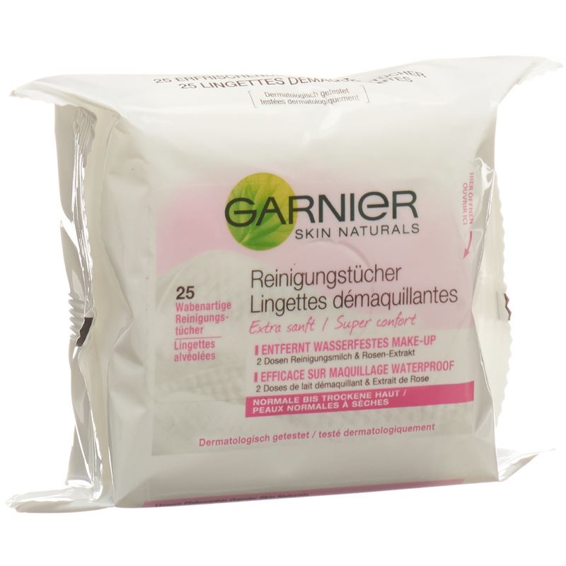 GARNIER SKIN Reinigungstücher no-trock Haut 25 Stk