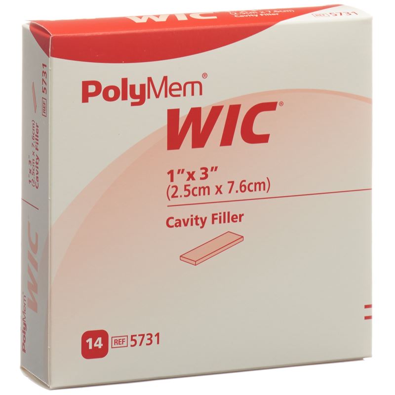 POLYMEM WIC Wundfüller 2.5x7.6cm steril 14 Stk