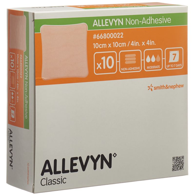 ALLEVYN NON-ADH Wundverband 10x10cm 10 Stk