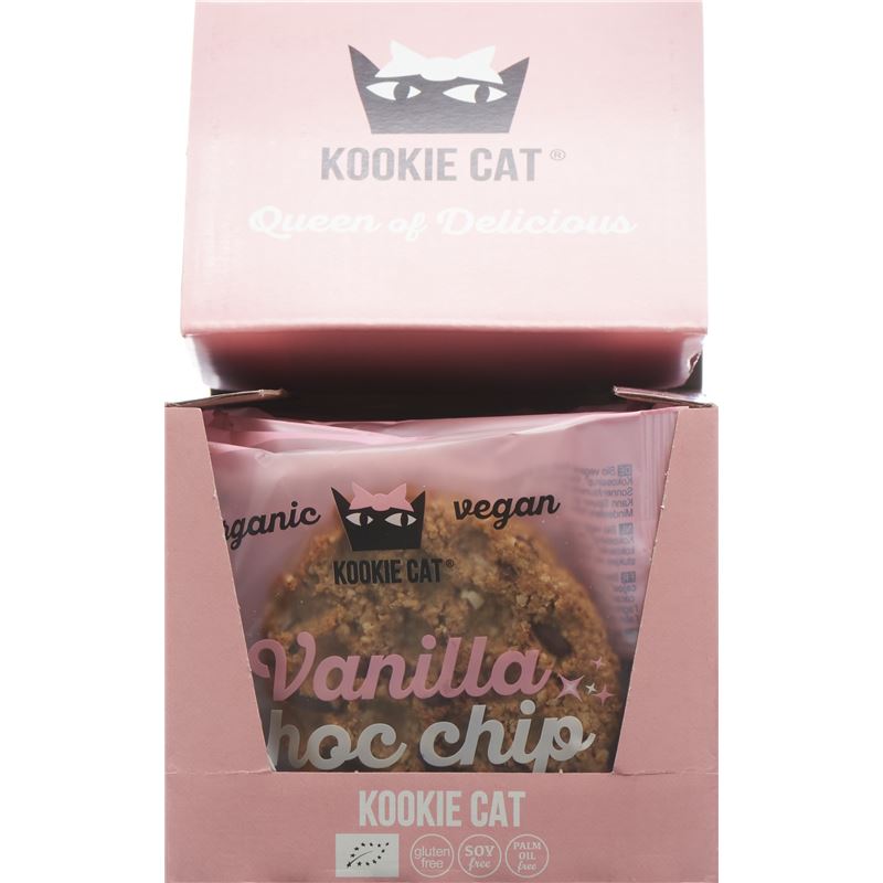 KOOKIE CAT Vanilla Choc Chip Cookie 12 x 50 g
