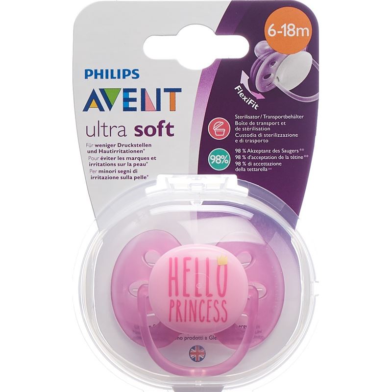AVENT PHILIPS Schnuller UltraSoft 6-18M Girl