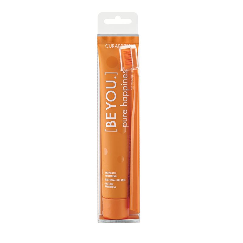 CURAPROX Be you 90ml Zahnpaste u Zahnbürste orange