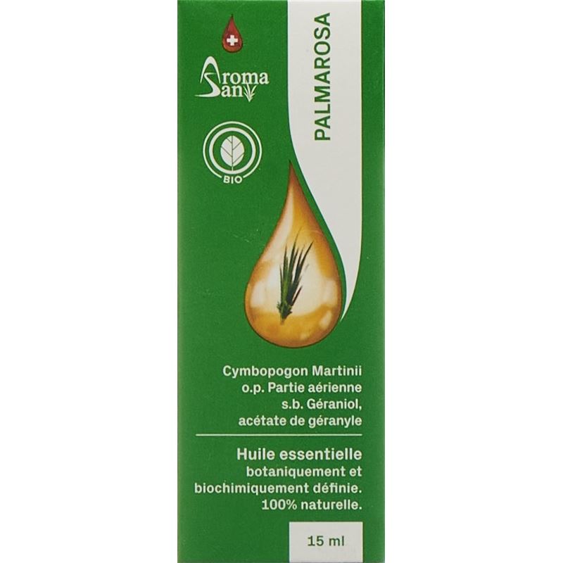 AROMASAN Palmarosa Äth/Öl in Schachtel Bio 15 ml