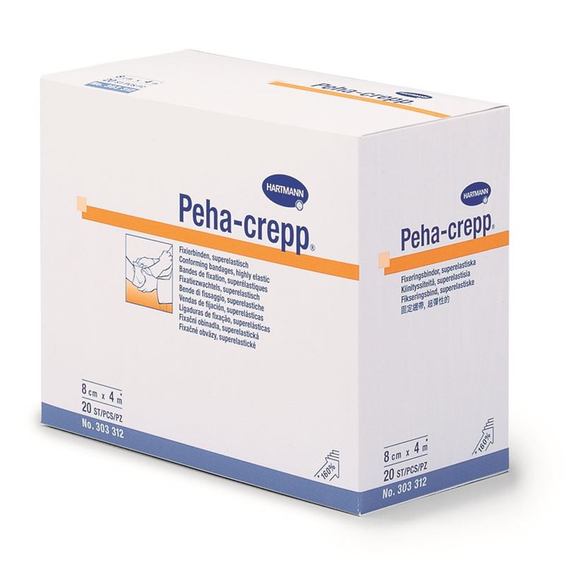 PEHA CREPP Kreppbinde 4mx6cm weiss 20 Stk