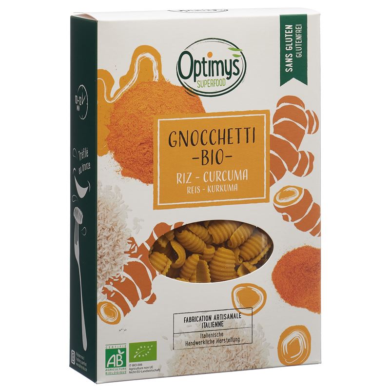 OPTIMYS Gnocchetti Kurkuma-Reis Bio Btl 250 g