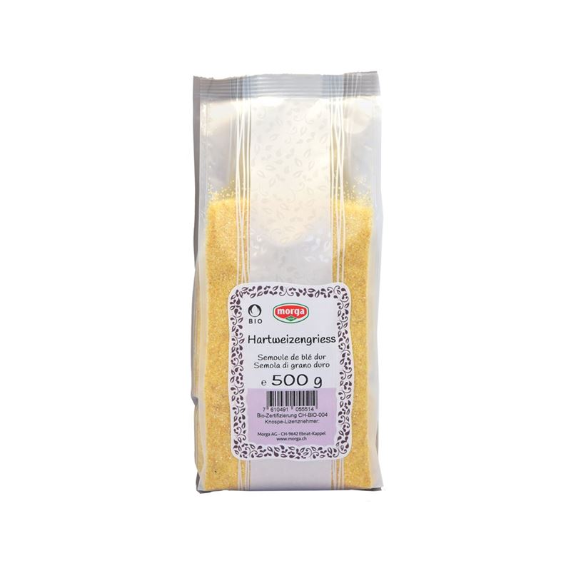 MORGA Vollkorngriess Bio Knospe Btl 500 g