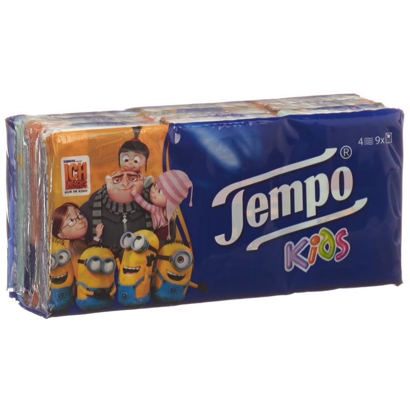 TEMPO Taschentücher Mini Pack 9 x 5 Stk