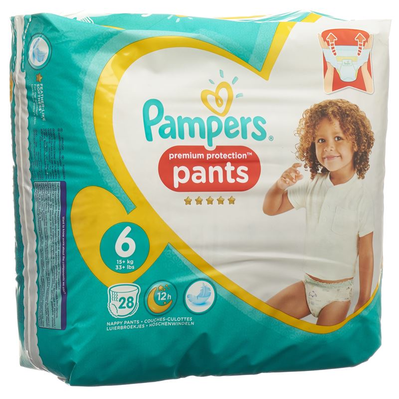 PAMPERS Prem Prot Pan Gr6 15+kg Ex Lar Spar 28 Stk