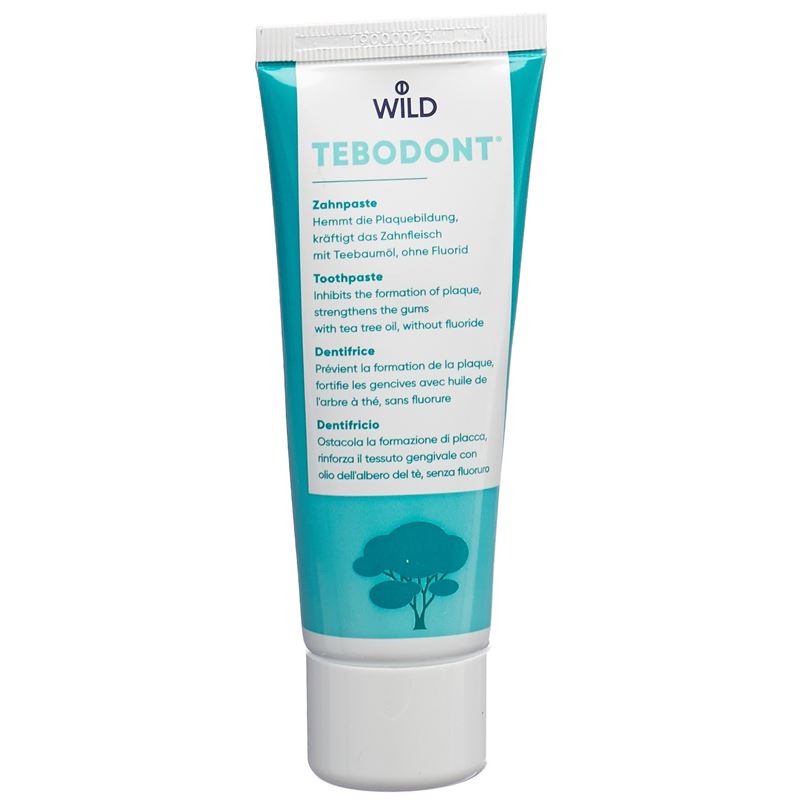 TEBODONT Zahnpaste ohne Fluorid 75 ml