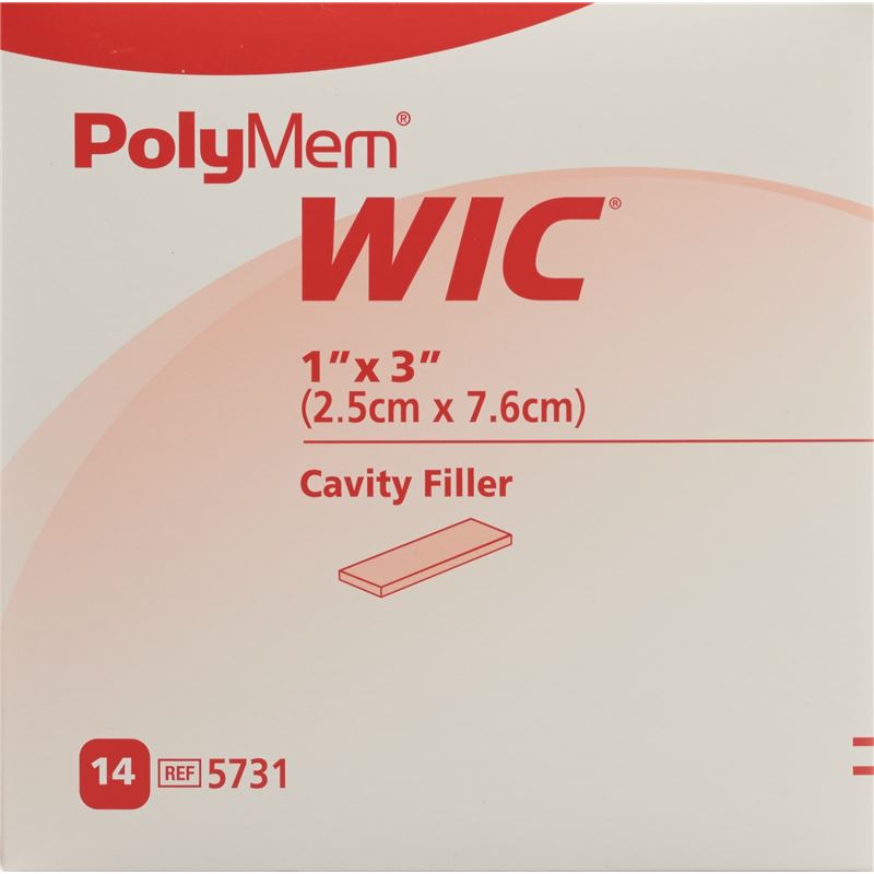 POLYMEM WIC Wundfüller 2.5x7.6cm steril 14 Stk