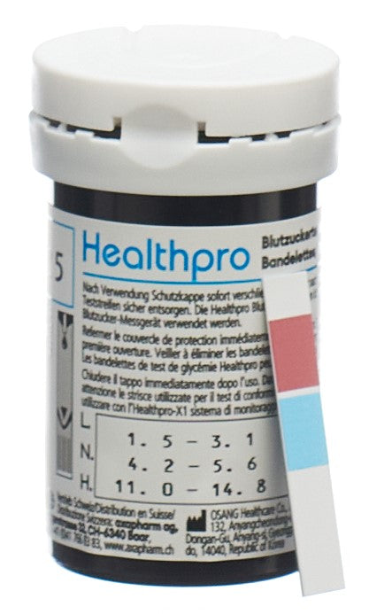 HEALTHPRO Blutzucker-Teststreifen 50 Stk
