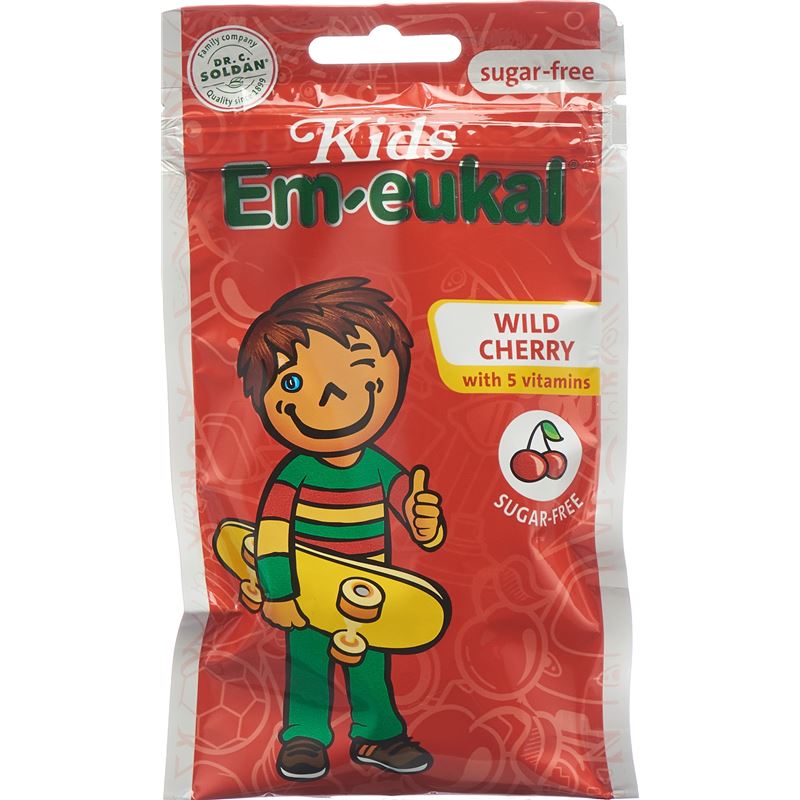 SOLDAN EM-EUKAL Kids Wildkirsche zuckerfrei 75 g