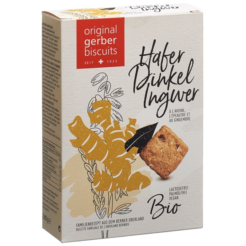 GERBER Hafer Dinkel Biscuits Ingwer Bio 160 g
