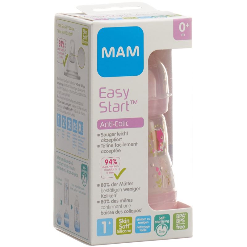 MAM Easy Start Anti-Colic Flasche 160ml 0+m Girl