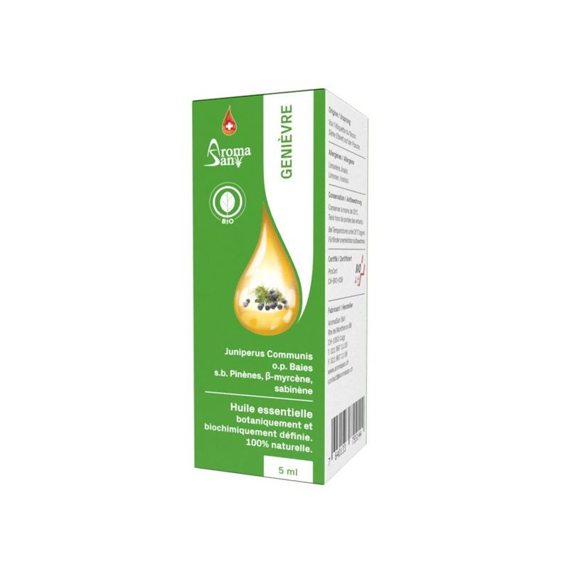 AROMASAN Wacholder Beeren Äth/Öl Schacht Bio 5 ml