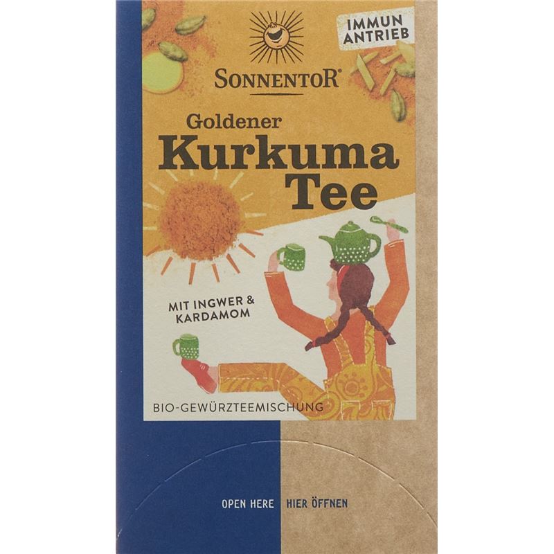 SONNENTOR goldener Kurkuma Tee Btl 18 Stk
