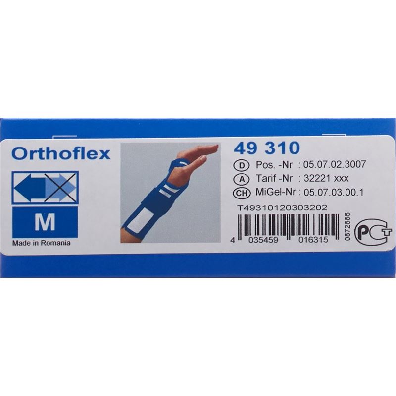 THUASNE Orthoflex Handgelenkband M 21cm links weis