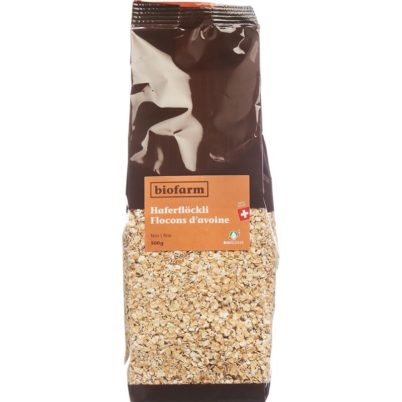 BIOFARM Haferflocken fein Knospe Btl 500 g