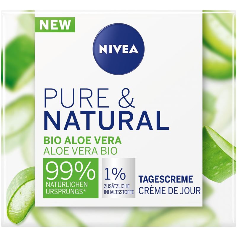NIVEA Pure & Natural Tagescreme Aloe Ve Bio 50 ml